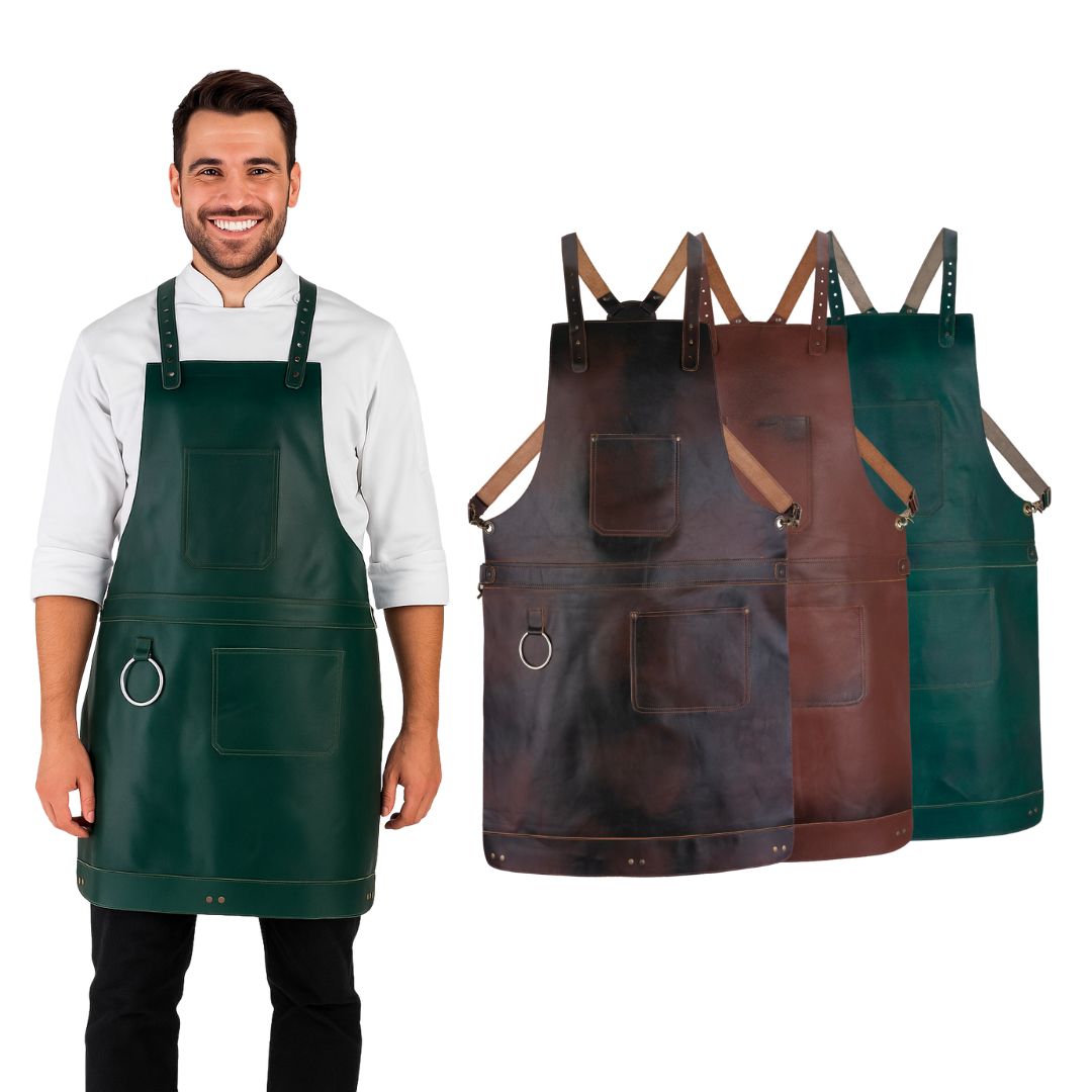 The Nottinghamshire Full Grain Leather Crossbody Apron - Free Customized Branding