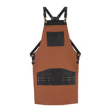 The Bedfordshire Canvas Apron with Leather pockets